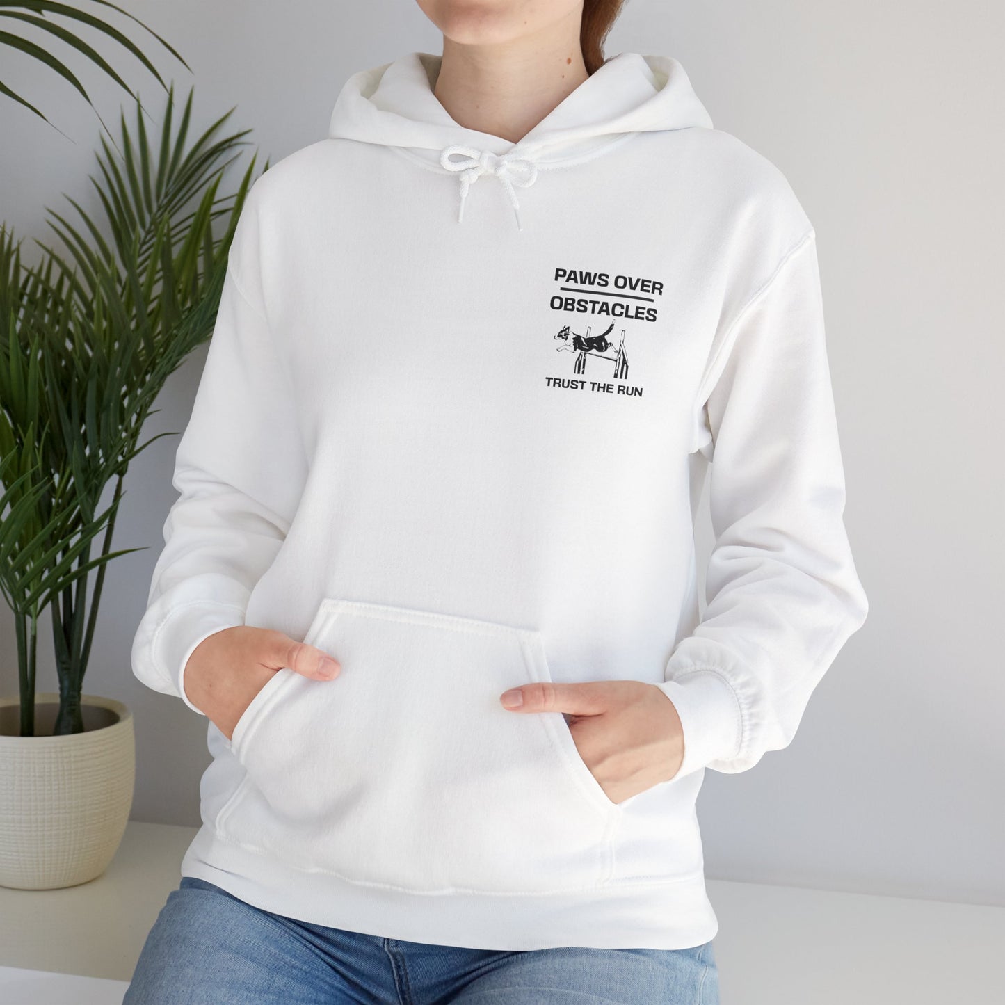 Paws Over Obstacles Hoodie - Trust The Run, For Agility Dog Lovers