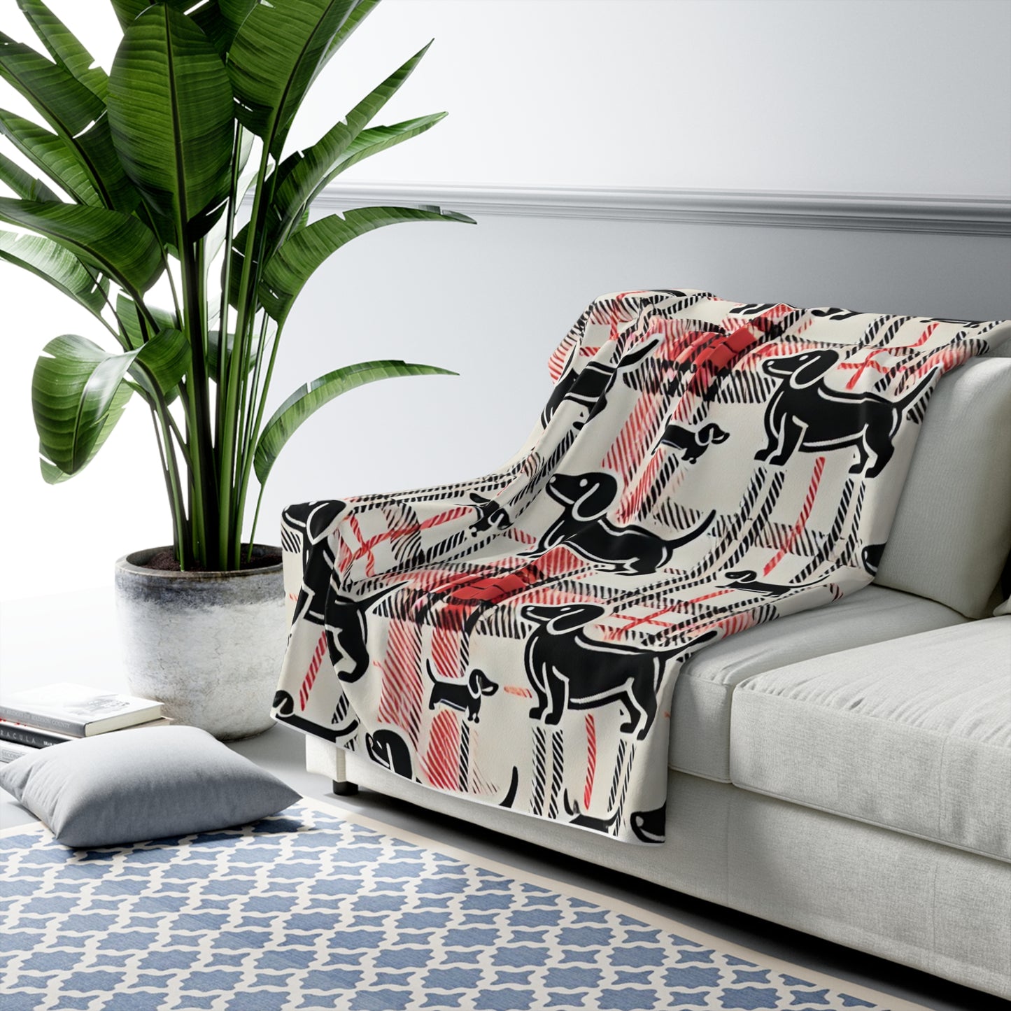 Plaid To The Bone Sherpa Blanket