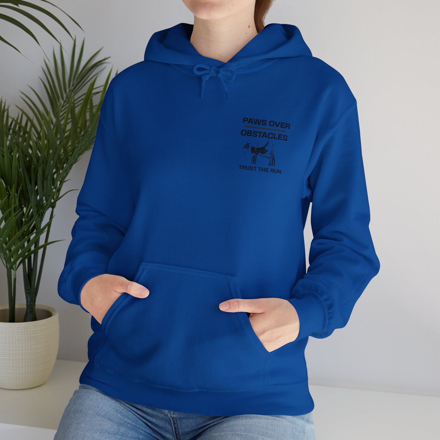 Paws Over Obstacles Hoodie - Trust The Run, For Agility Dog Lovers