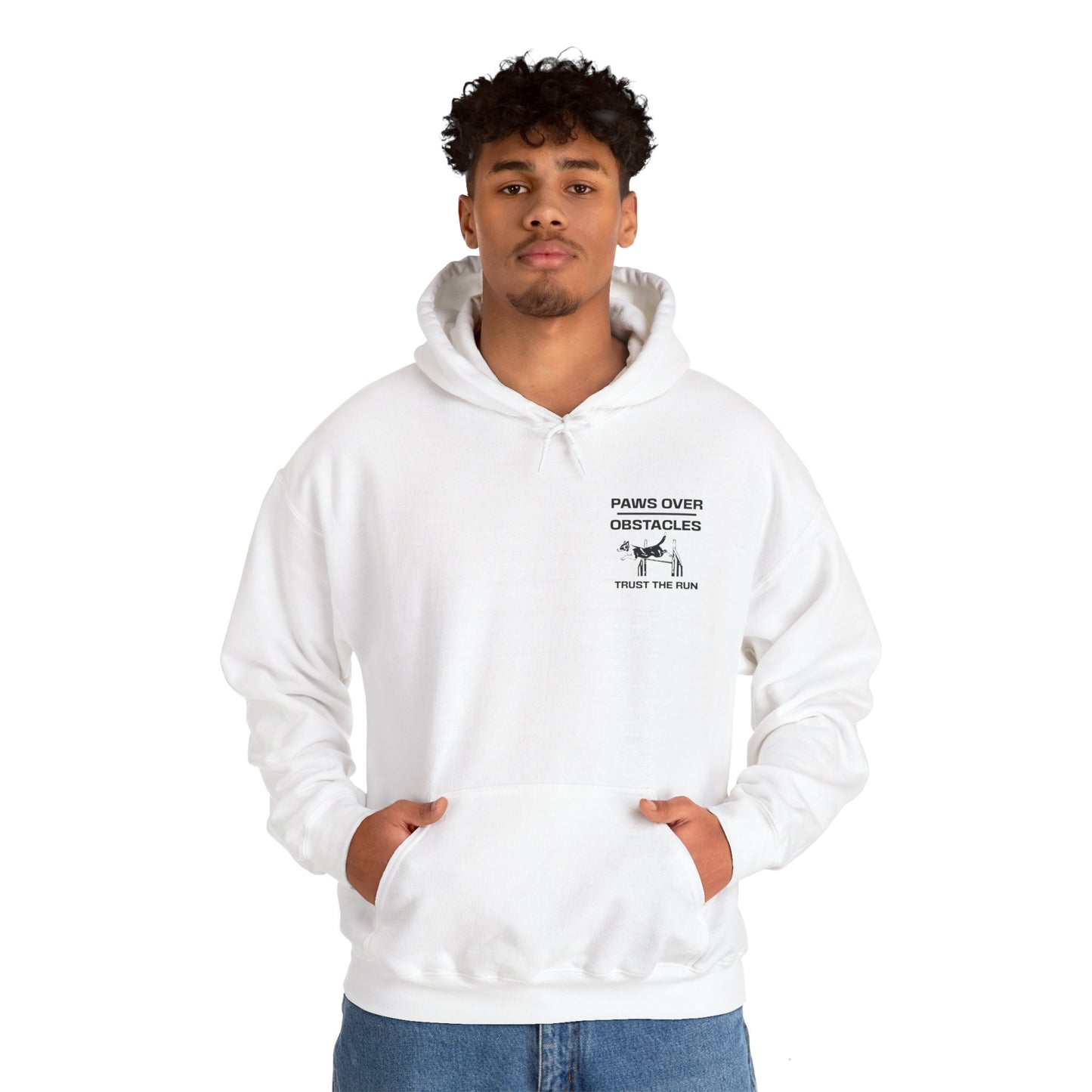 Paws Over Obstacles Hoodie - Trust The Run, For Agility Dog Lovers