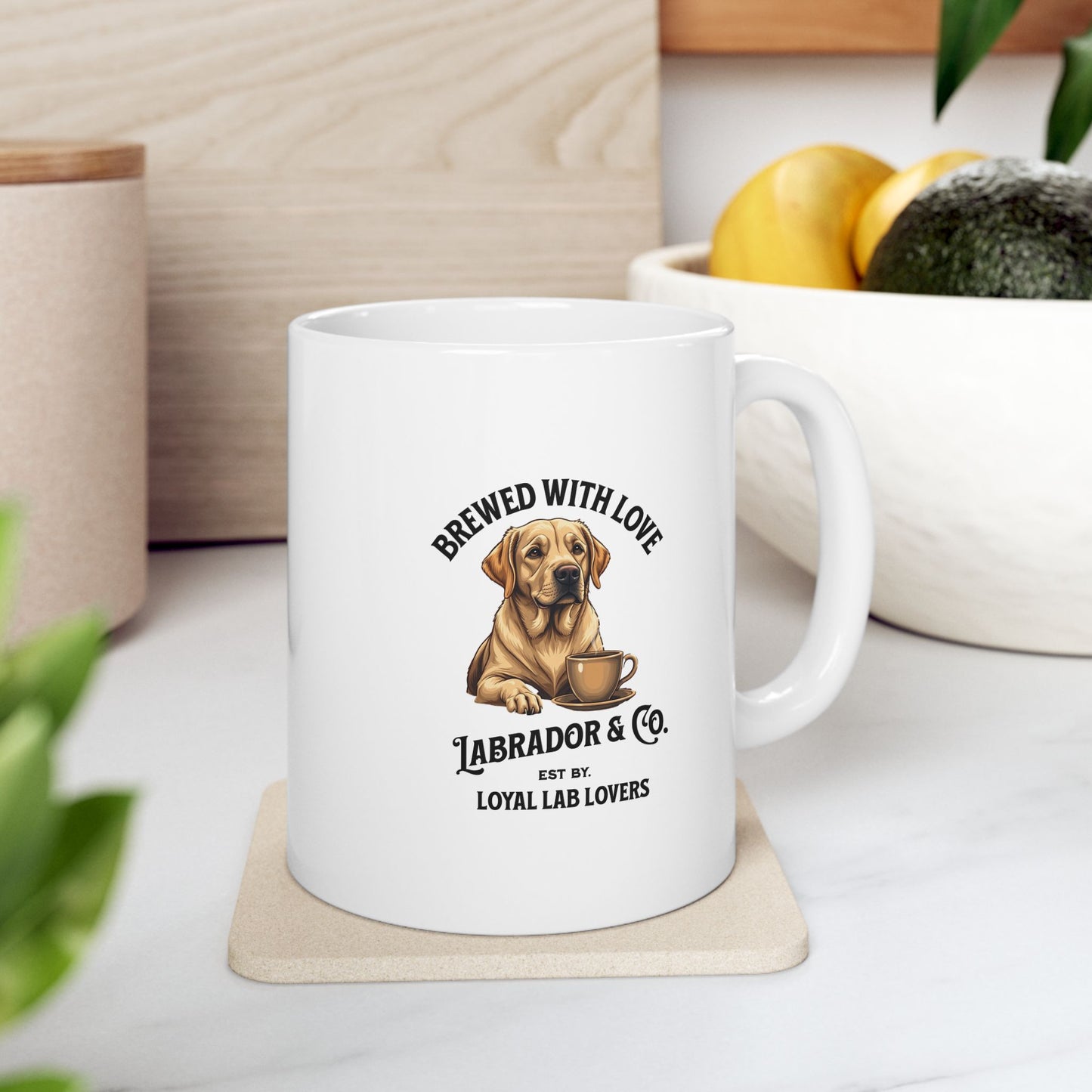 Labrador Coffee Co. Mug β Paws, Brews & Morning Views