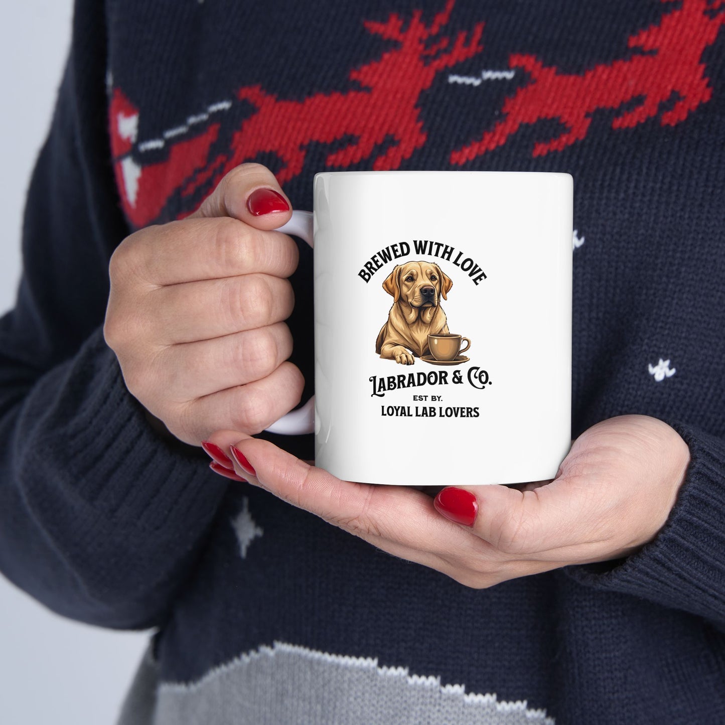 Labrador Coffee Co. Mug β Paws, Brews & Morning Views